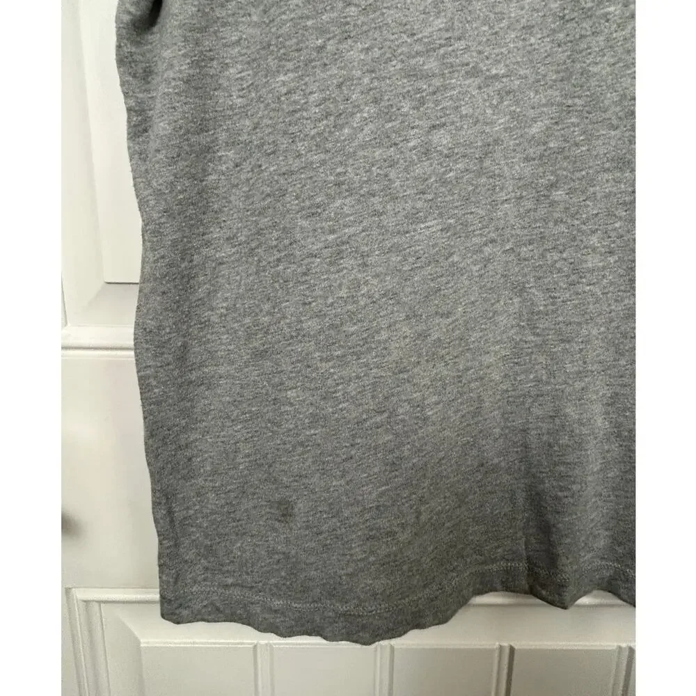 J.Crew Broken In Grey Heather Slub Cotton Men's Crewneck T-Shirt Size S Relaxed